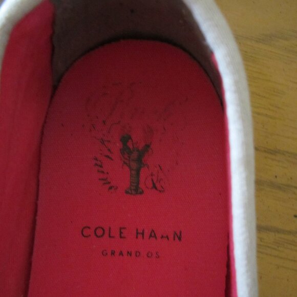 Cole Haan Tan Canvas Penny Loafers  10B - Picture 3 of 7